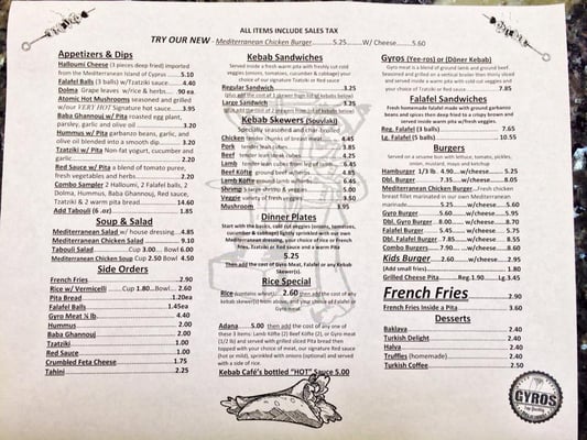 Menu photo 8 Kebab Cafe Arcata, CA
