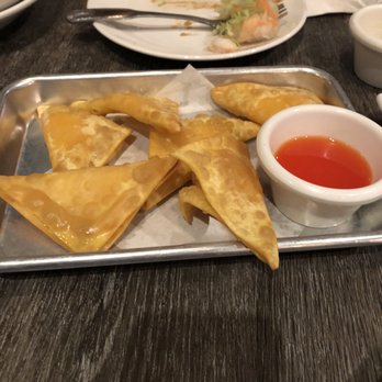 Simply Pho - Crab puffs, and what's left of the shrimp spring roll in the back. - Vietnamese Near Me - Salem, Oregon Simply Pho - Crab puffs, and what's left of the shrimp spring roll in the back. - Vietnamese Near Me - Salem, Oregon