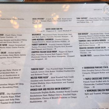 SJ’s - Brunch menu - Diners Near Me - Boston, Massachusetts