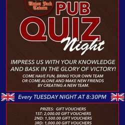Union Jack Tavern - Quiz Night Every Tuesday  @ujt makati