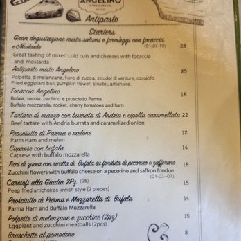 Angelino - Menu - Roman Near Me - Rome, RM