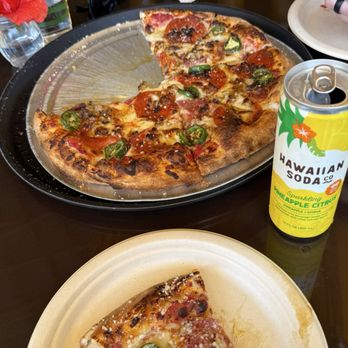 Hana Farms - Pizza with Jalepenos and hot honey - Attraction Farms Near Me - Hana, Hawaii