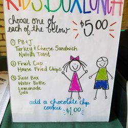 Selma's Ginkgo Tree Cafe - Kids menu June 2019