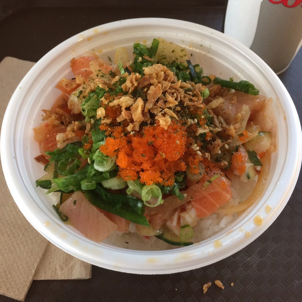 PokiNometry - Medium Poke Bowl (Yellowtail, Tuna, Shrimp) - Japanese Near Me - Anaheim, California PokiNometry - Medium Poke Bowl (Yellowtail, Tuna, Shrimp) - Japanese Near Me - Anaheim, California