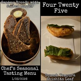 I had 7 slices of the delicious grainy bread! The 1st course was delicious. I had 7 slices of the delicious grainy bread! The 1st course was delicious.