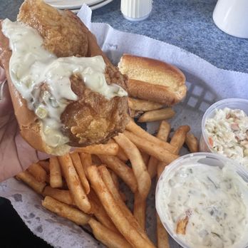 Eagles Nest Restaurant - Scallop Rolls (cut in half for sharing purposes) - Seafood Near Me - Brewer, Maine