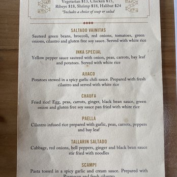 Inka Mama's - Lunch Special Menu - Peruvian Near Me - San Clemente, California Inka Mama's - Lunch Special Menu - Peruvian Near Me - San Clemente, California