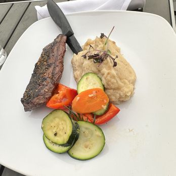 One Eleven Grill - 10oz strip loin steak with garlic mash - Wine Bars Near Me - Red Deer, Alberta One Eleven Grill - 10oz strip loin steak with garlic mash - Wine Bars Near Me - Red Deer, Alberta