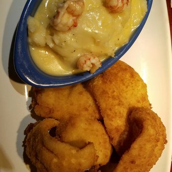 Red Lobster - Lobster mashed potatoes (+$4 extra) and fried flounder - Seafood Near Me - Concord, North Carolina Red Lobster - Lobster mashed potatoes (+$4 extra) and fried flounder - Seafood Near Me - Concord, North Carolina