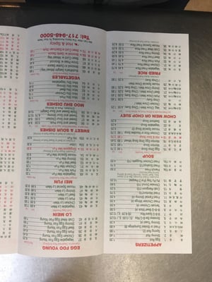 Menu photo 4 New China Resturant Middletown, PA