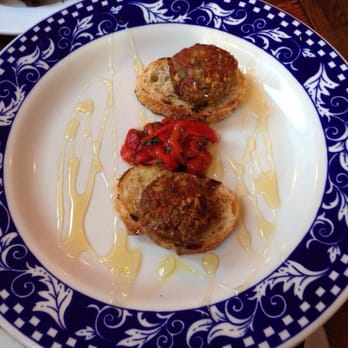 Miriam - Pistachio encrusted goat cheese crostini (sooo good!) - Wine Bars Near Me - Brooklyn, New York