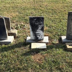 Logan Monument Co - After over 1000 bucks, Logan didn't have decency to clean these, now they're unreadable