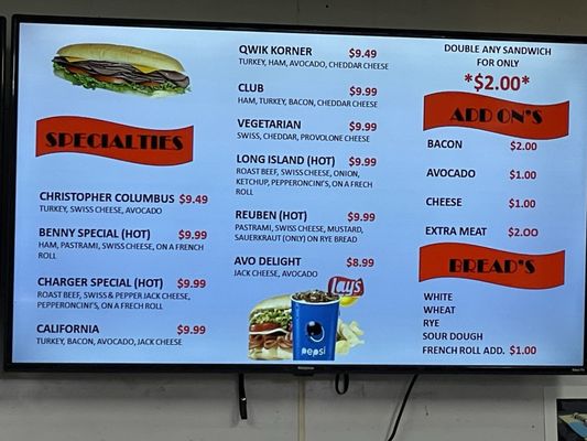 Menu photo 1 Qwik Korner Market San Diego, CA