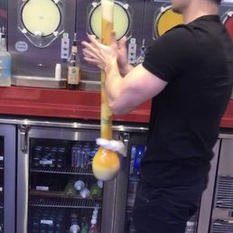 Bartender at work