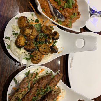 Dum Pukht - Tandoori mushroom and lamb kebab - Indian Near Me - Markham, Ontario