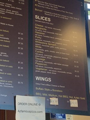 Menu photo 7 Famous Pizza & Beer Sedona, AZ