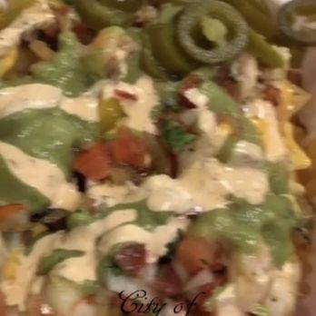 Rico Mac Taco Taqueria - Fully loaded Shrimp Nachos. Yuuummmm - Mexican Near Me - Hayward, California