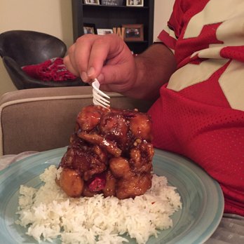 China Express - Szechuan Chicken?? This held its shape right out of the container. Very weird. - Chinese Near Me - Novato, California China Express - Szechuan Chicken?? This held its shape right out of the container. Very weird. - Chinese Near Me - Novato, California