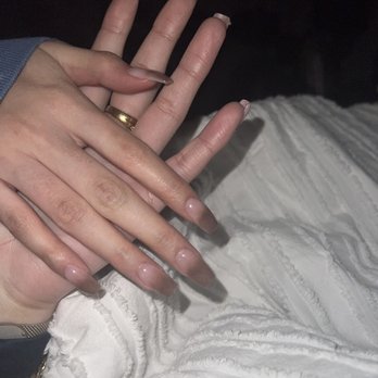 Fantasy Nails & Spa - my sisters "ombré" nails - Nail Salons Near Me - Bound Brook, New Jersey