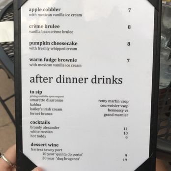 Jett's Grill - dessert menu - American Near Me - Marfa, Texas