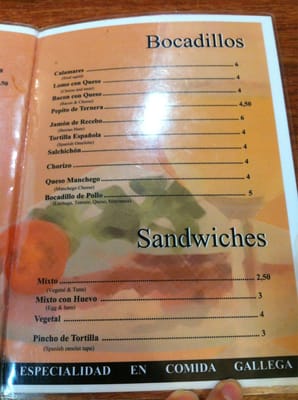 Menu photo 2 El Valle Madrid, M