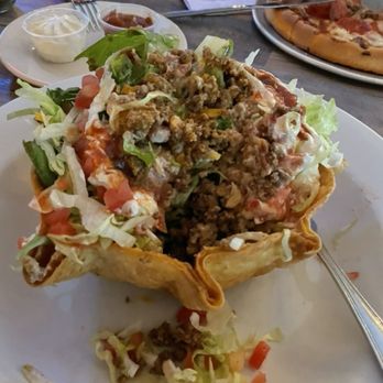 Roberto's Log Cabin - Taco salad packed with beef - Pizza Near Me - Lebanon, Connecticut