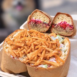 Dolores Deluxe - The Bergeron aka Crab Rangoon ($19) + Deluxe Baguette #62 w/ confit pork, duck liver mousse, lemongrass aioli ($16.50)