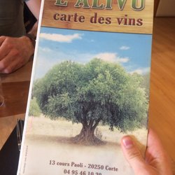 L'Alivu - La carte