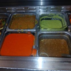 Castañeda's Mexican Food - Salsa bar