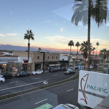 Pacifica Seafood Restaurant - Sunset from the rooftop patio. - Seafood Near Me - Palm Desert, California