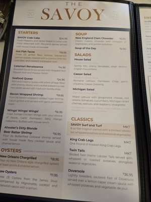 Menu photo 2 Savoy Restaurant Detroit, MI Menu photo 2 Savoy Restaurant Detroit, MI