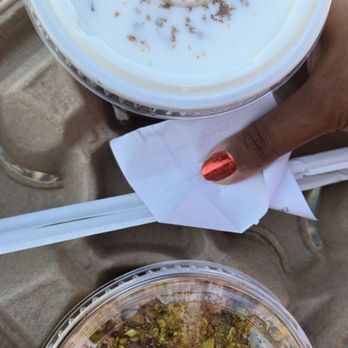 Kristos Coffee - Large Cookie butter Latte & Baklava Latte - Coffee & Tea Near Me - Azusa, California Kristos Coffee - Large Cookie butter Latte & Baklava Latte - Coffee & Tea Near Me - Azusa, California