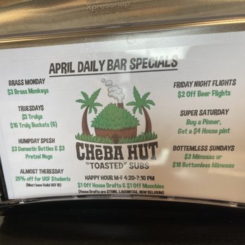 Cheba Hut Toasted Subs - Bars Near Me - Orlando, Florida Cheba Hut Toasted Subs - Bars Near Me - Orlando, Florida