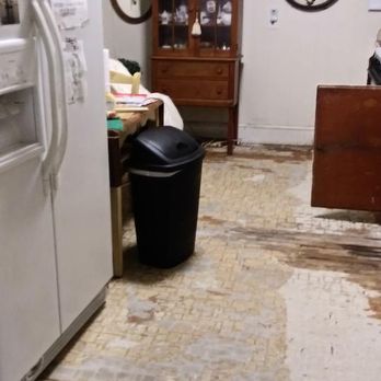 SERVPRO of Bath - Refrigerator, table, cabinet left pulled out and floor is uncovered - Damage Restoration Near Me - Washington, North Carolina SERVPRO of Bath - Refrigerator, table, cabinet left pulled out and floor is uncovered - Damage Restoration Near Me - Washington, North Carolina