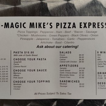 Magic Mike's Pizza Express - January 27, 2022 Menu. - Pizza Near Me - Cypress, California Magic Mike's Pizza Express - January 27, 2022 Menu. - Pizza Near Me - Cypress, California
