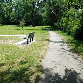 Edgewater Park - paved trail leads along the park - Parks Near Me - Anderson, Indiana