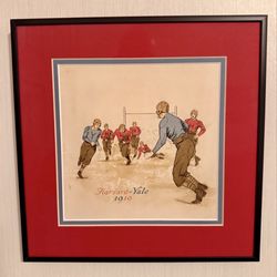 West Side Graphics - Front cover, menu from the Omni Parker House; Harvard Yale game of 1919.
