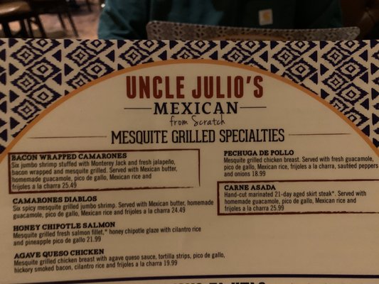 Menu photo 6 Uncle Julio's Ashburn, VA Menu photo 6 Uncle Julio's Ashburn, VA