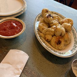 Fire Pizza - Dough ties with marinara. They are small and dangerous. You could eat them all before you know it!