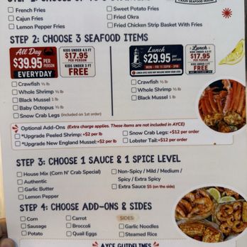 Corn N' Crab - Menu - Cajun/Creole Near Me - Canoga Park, California