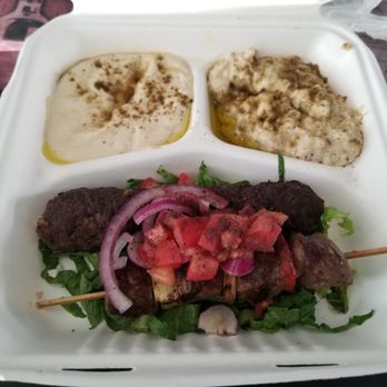 Mediterranean Delite - Kabob delight plate with lamb and kofta - Delis Near Me - San Carlos, California Mediterranean Delite - Kabob delight plate with lamb and kofta - Delis Near Me - San Carlos, California