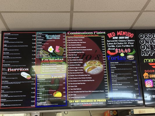 Menu photo 1 Fito's Taco Shop Tucson, AZ Menu photo 1 Fito's Taco Shop Tucson, AZ