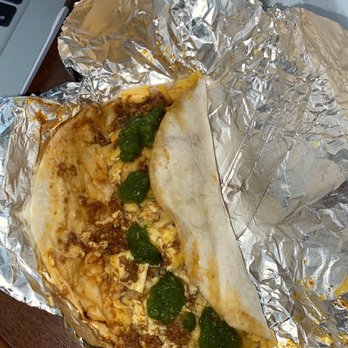 Loli's Cafe - Chorizo & Egg Taco - Mexican Near Me - San Marcos, Texas