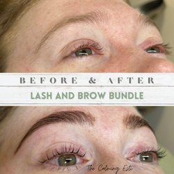 Calming Aesthetics Studio - Before and after Lash & Brow Bundle