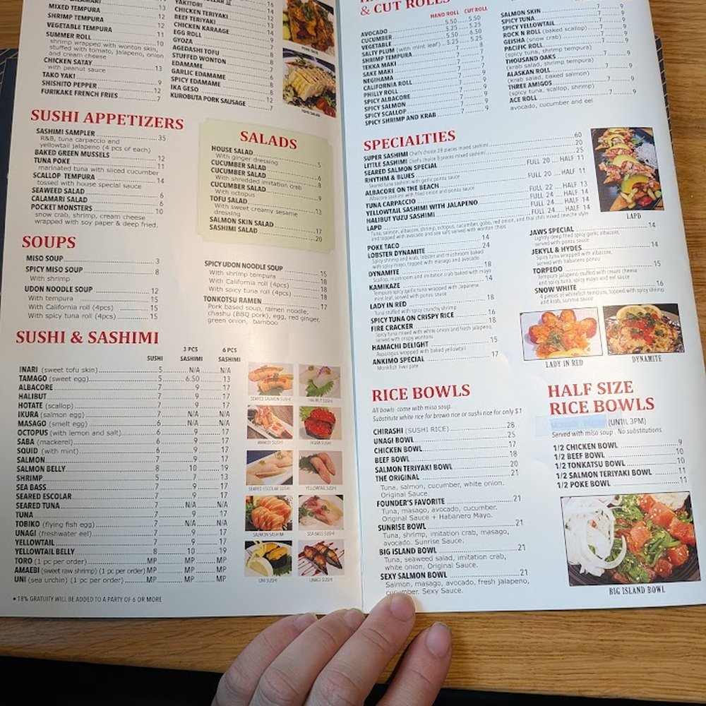 I Luv Sushi Too - Menu - April 2026 - Sushi Bars Near Me - Orange, California