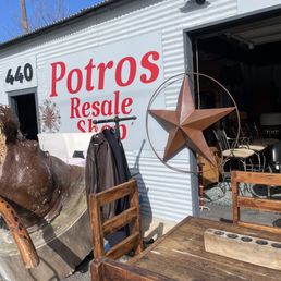 Exterior outside entrance of Potros Resale Shop - Houston, Texas Exterior outside entrance of Potros Resale Shop - Houston, Texas