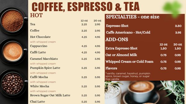 Menu photo 2 Sak Coffee & Cone Stafford, VA Menu photo 2 Sak Coffee & Cone Stafford, VA
