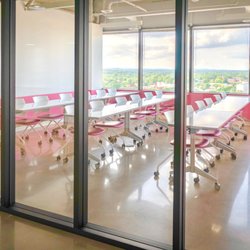 Upward - Hartford - DESIGN Training Room (17th floor) Seats up to 18 - Dry-erase desks, dry-erase wall, projector, flexible seating arrangements, city views