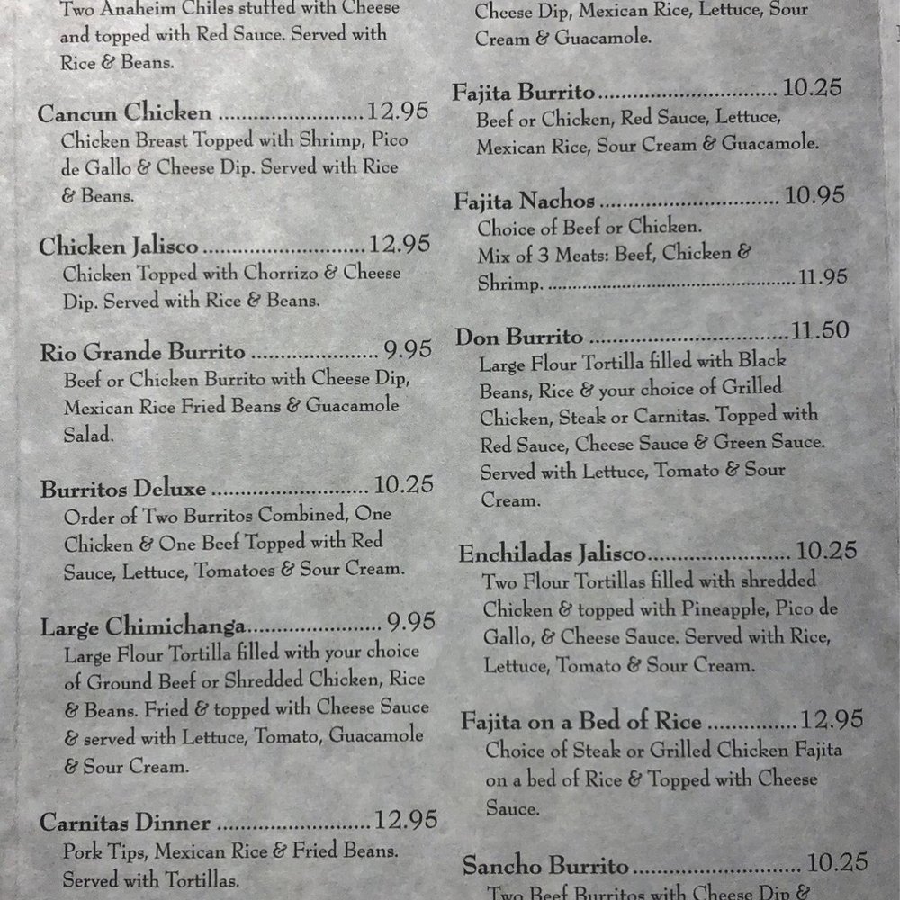 Menu Menu