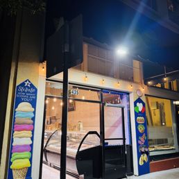 Exterior outside entrance of Caffe Stellato - Palo Alto, California Exterior outside entrance of Caffe Stellato - Palo Alto, California